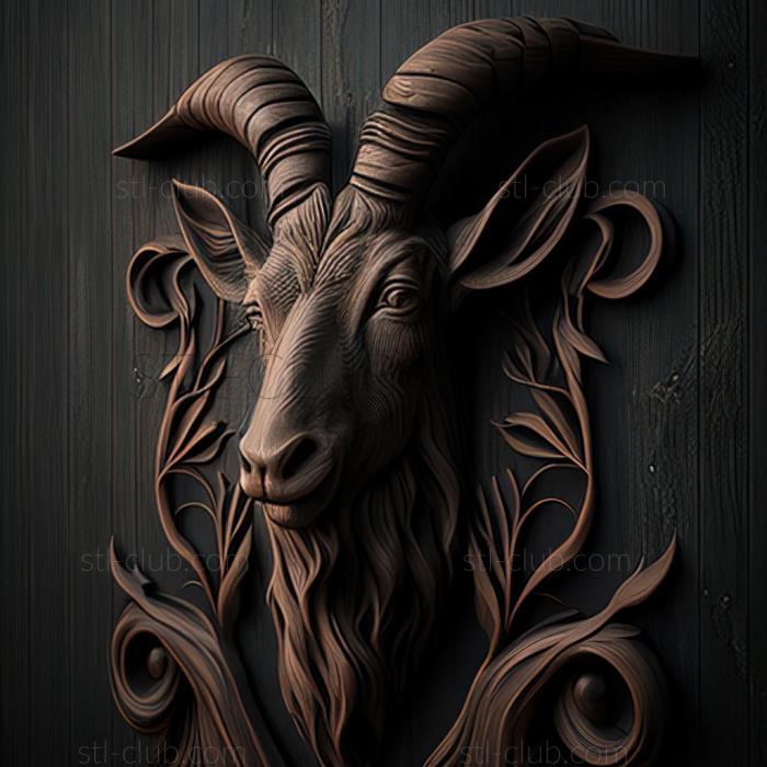 3D model st goat (STL)